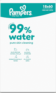 Feuchttücher 99 % water (18x60 St) Pampers