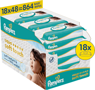 Feuchttücher aqua soft touch (18x48 St) Pampers