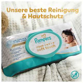 Feuchttücher aqua soft touch (6x48 St) Pampers