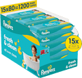 Feuchttücher Fresh Clean (15x80 St), Vorteilspack  Pampers
