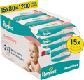 Feuchttücher sensitive (15x80 St), Vorteilspack Pampers