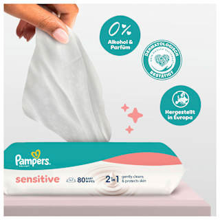 Feuchttücher Sensitive (4x80 St) Pampers