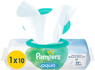 Feuchttücher Aqua, Reisegröße Pampers Harmonie