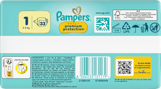 Windeln Gr. 1 (2-5 kg) Pampers premium protection