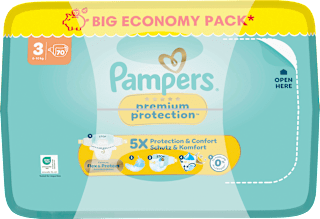 Windeln Gr. 3 (6-10 kg) Big Pack Pampers premium protection