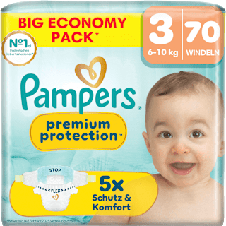 Windeln Gr. 3 (6-10 kg) Big Pack Pampers premium protection