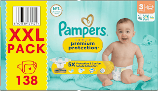 Windeln Gr. 3 (6-10 kg) XXL Pack Pampers premium protection