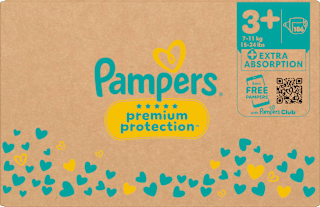 Windeln Gr 3+ (7-11 kg) Monatsbox Pampers premium protection