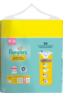 Windeln Gr. 4 (9-14 kg) Big Pack  Pampers premium protection