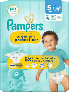 Windeln Gr. 5 (11-16 kg) Pampers premium protection