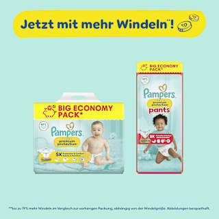 Windeln Gr. 7 XL (15+ kg) Big Pack  Pampers premium protection