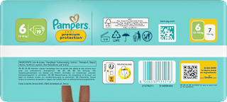 Windeln Premium Protection Gr. 6 XL (13-18 kg) Pampers premium protection