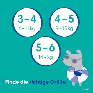 Schwimmwindeln Gr. 3-4 (6-11 kg) Pampers Splashers