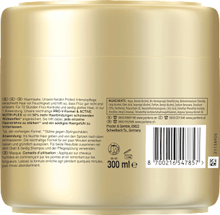 Haarmaske Keratin Protect, Glatt & Seidig PANTENE PRO-V