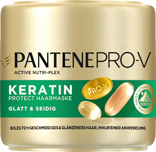 Haarmaske Keratin Protect, Glatt & Seidig PANTENE PRO-V