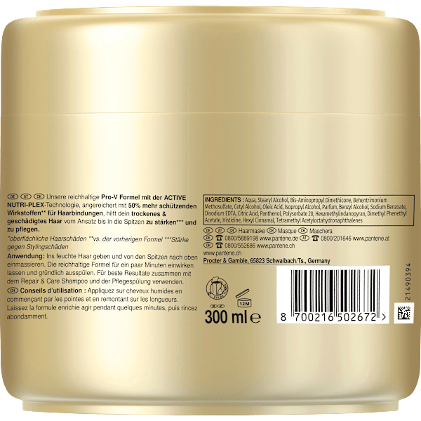Haarmaske Keratin Repair & Care PANTENE PRO-V