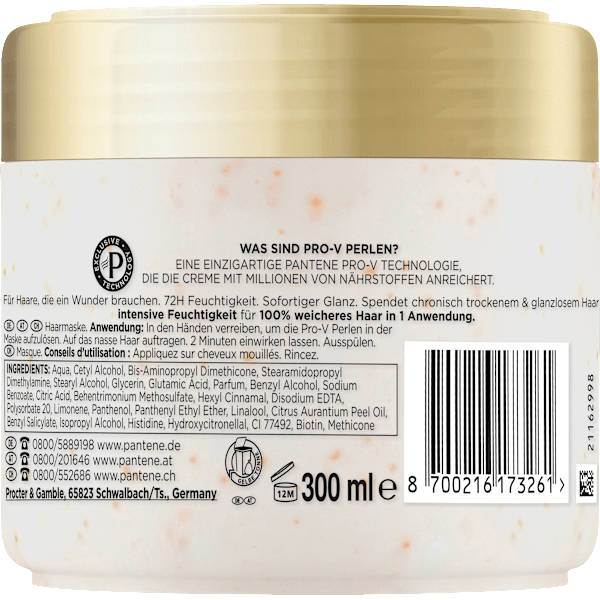 Haarmaske miracles Hydra Glow Deep Hydration PANTENE PRO-V