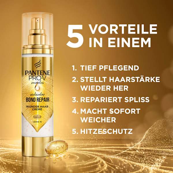Miracles Molecular Bond Repair Wunder Haarcreme, Leave-In PANTENE PRO-V