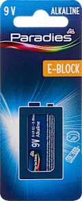 Batterie 9V E-Block 6LR61 Paradies