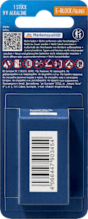 Batterie 9V E-Block 6LR61 Paradies