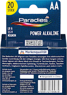 Batterien Power Mignon AA  Paradies