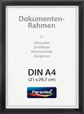 Bilderrahmen 21x29,7 cm - A4, schwarz Paradies