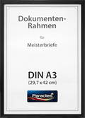 Bilderrahmen 29,7x42 cm - A3, schwarz Paradies
