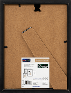 Bilderrahmen Flat Finish 15x20 cm, schwarz Paradies