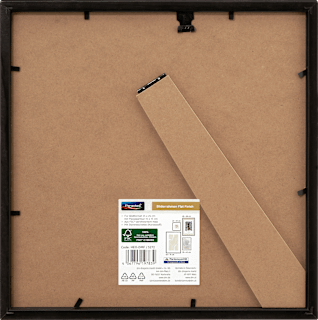 Bilderrahmen Flat Finish 25x25 cm schwarz Paradies