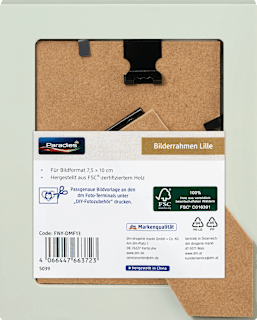 Bilderrahmen Lille 7,5x10 cm, grün Paradies