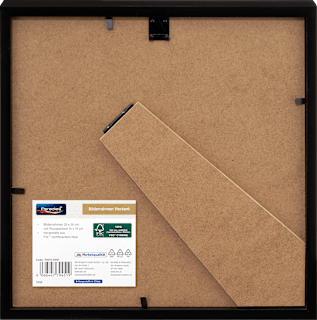 Bilderrahmen Vierkant 20x20 cm schwarz Paradies