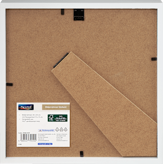 Bilderrahmen Vierkant 20x20 cm, weiß Paradies