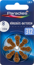 Hörgerät Batterie Typ 312 MP8 Paradies
