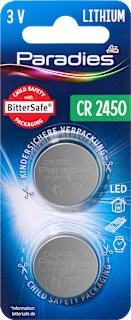 Lithium Knopfzelle CR 2450 Paradies