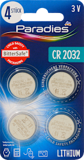 Lithium Knopfzelle CR2032 Paradies