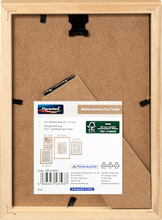 Rahmen Flat Finish hell 10x15 cm Paradies