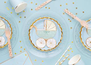 Party-Dekorationsset "Baby Shower" blau 35tlg PartyDeco
