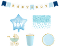 Party-Dekorationsset "Baby Shower" blau 35tlg PartyDeco