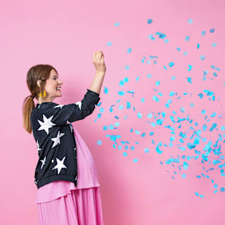 Party-Dekorationsset "Gender Reveal" Junge, blau 2tlg PartyDeco