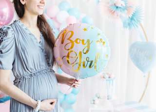 Party-Dekorationsset "Gender Reveal" Mix 31tlg PartyDeco