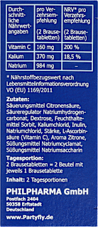 Elektrolyt-Vitamin C-Komplex Brausetabletten 4 St Partyfly