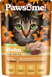 Nassfutter Katze mit Huhn, Adult Pawsome