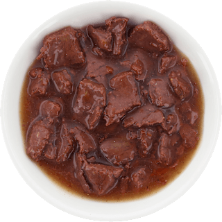 Nassfutter Katze mit Huhn, Ente, Rind & Lachs in Soße, Multipack (4x85 g) Pawsome