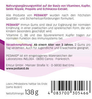 Immun Gums Himbeergeschmack 60 St PEDIAKID