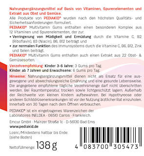 Multivitamin Gums Kirschgeschmack 60 St PEDIAKID