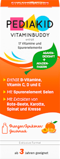 Vitaminbuddy 17 Vitamine & Spurenelemente PEDIAKID