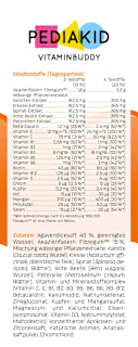 Vitaminbuddy 17 Vitamine & Spurenelemente PEDIAKID