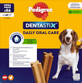 Kausnack Hund Zahnpflege DentaStix für mittelgroße Hunde, Multipack (8x7 Stück) Pedigree