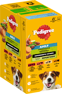 Nassfutter Hund gemischte Selektion in Sauce, Multipack (12x100 g) Pedigree