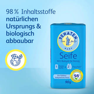 Seifenstück mit Babyöl & Honig Penaten